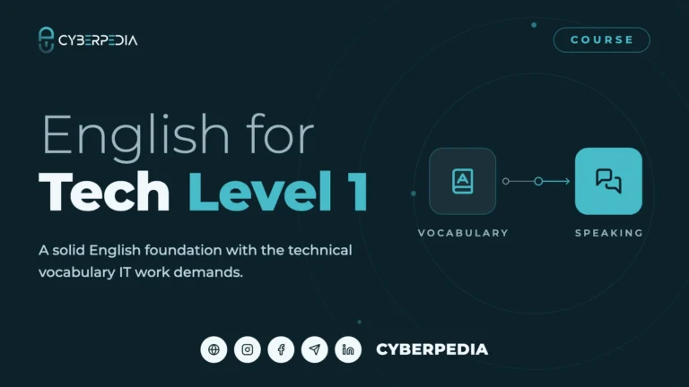 English forTech Level 1 — Cyberpedia course cover